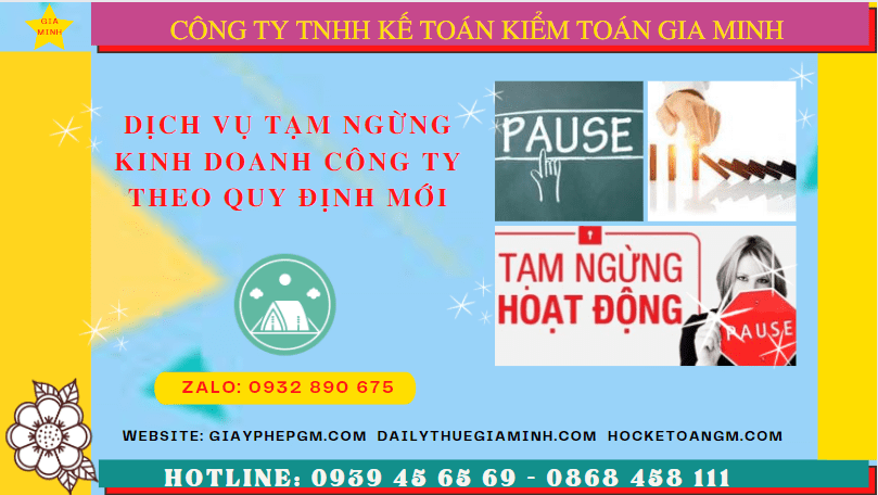 Dịch vụ tạm ngừng kinh doanh công ty tại lai châu theo quy định mới 10 Thủ tục tạm ngừng hoạt động doanh nghiệp tại Lai Châu