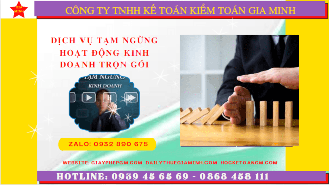 Dịch vụ thủ tục tạm ngừng kinh doanh trọn gói tại Điện Biên