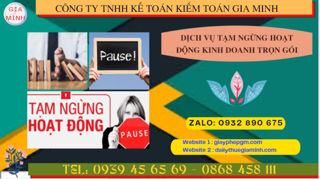 Dịch vụ tạm ngừng hoạt động kinh doanh trọn gói tại TP Hưng Yên 8 Thủ tục tạm ngừng hoạt động kinh doanh công ty tại TP Hưng Yên