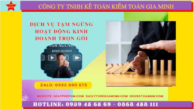 Dịch vụ thủ tục tạm ngừng kinh doanh trọn gói tại Hòa Bình