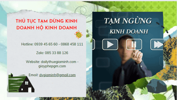 Thủ tục tạm dừng kinh doanh hộ kinh doanh tại Cao Bằng – Hướng dẫn chi tiết 4 Thủ tục tạm dừng kinh doanh hộ cá thể 2022 tại Cao Bằng