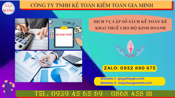 Dịch vụ lập sổ sách kế toán kê khai thuế cho hộ kinh doanh tại TP Đà Nẵng 