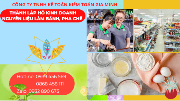 Kinh nghiệm thành lập hộ kinh doanh nguyên liệu làm bánh, pha chế tại Lào Cai