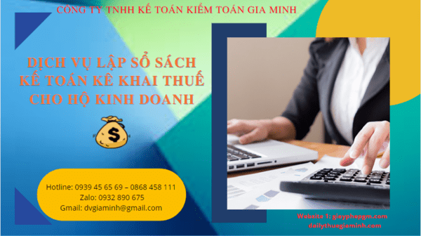 Dịch vụ lập sổ sách kế toán cho hộ kinh doanh tại TP Cần Thơ