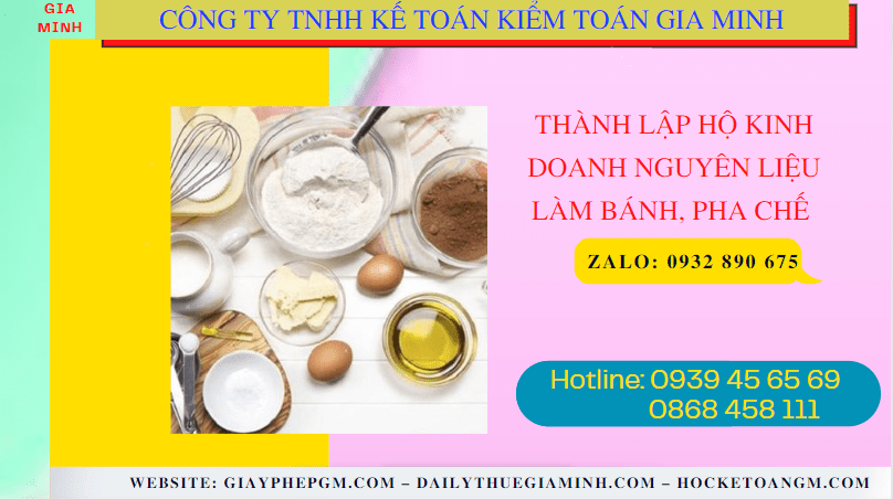 Hồ sơ thành lập hộ kinh doanh nguyên liệu làm bánh, pha chế gồm những gì tại Hưng Yên