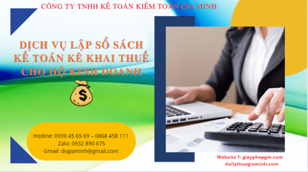 Dịch vụ lập sổ sách kế toán kê khai thuế cho hộ kinh doanh tại thành phố đà nẵng 6 Dịch vụ lập sổ sách kế toán cho hộ kinh doanh tại Thành Phố Đà Nẵng
