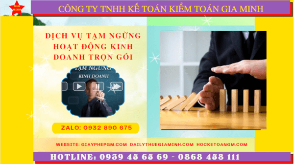 Dịch vụ tạm ngừng hoạt động kinh doanh trọn gói tại Sơn La 6 Dịch vụ thủ tục tạm ngừng kinh doanh trọn gói tại Sơn La