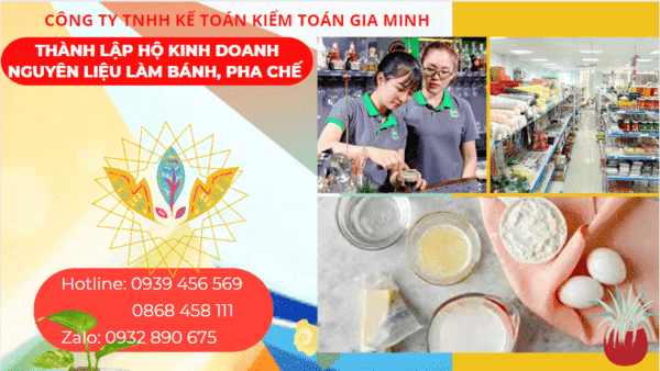 Kinh nghiệm thành lập hộ kinh doanh nguyên liệu làm bánh, pha chế tại Hưng Yên