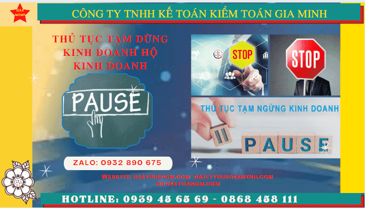Thủ tục tạm dừng kinh doanh hộ kinh doanh tại Vĩnh Phúc 6 Tạm dừng kinh doanh hộ kinh doanh theo quy định tại Vĩnh Phúc