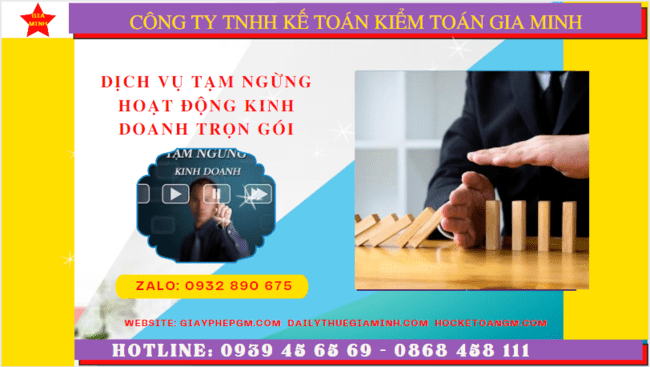 Dịch vụ tạm ngừng hoạt động kinh doanh trọn gói tại TP Hưng Yên 14 Dịch vụ thủ tục tạm ngừng kinh doanh trọn gói tại TP Hưng Yên