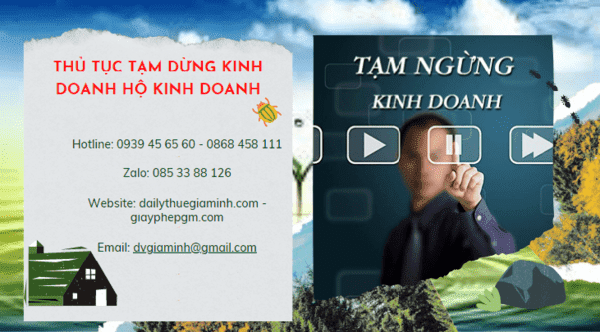 Thủ tục tạm dừng kinh doanh hộ kinh doanh tại Vĩnh Phúc 4 Thủ tục tạm dừng kinh doanh hộ cá thể 2022 tại Vĩnh Phúc