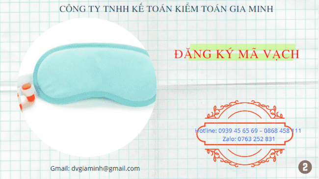 ĐĂNG KÝ MÃ VẠCH MIẾNG BỊT MẮT 3 Đăng ký mã số mã vạch miếng bịt mắt ở đâu