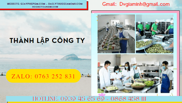 THÀNH LẬP BẾP ĂN CÔNG NGHIỆP 4 Đăng ký thành lập công ty suất ăn Công nghiệp