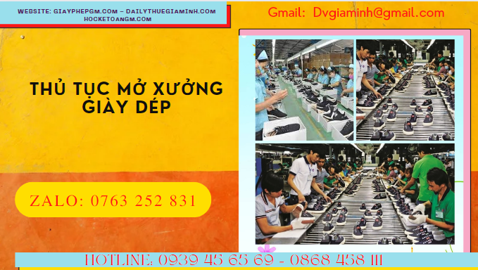 Thủ tục mở xưởng kinh doanh giày dép 8 Mở cơ sở sản xuất giày dép có phải đăng ký kinh doanh không