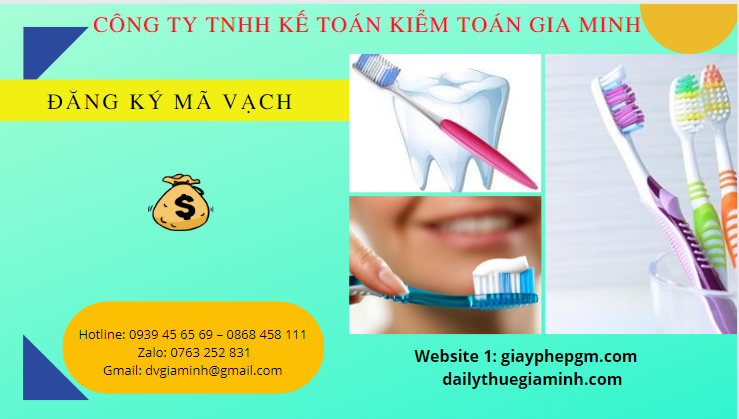 Đăng ký mã số mã vạch sản phẩm bàn chải đánh răng