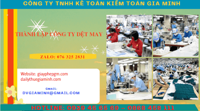 Hướng dẫn chi tiết thành lập công ty sản xuất hàng dệt may 4 Thành lập doanh nghiệp sản xuất hàng dệt may