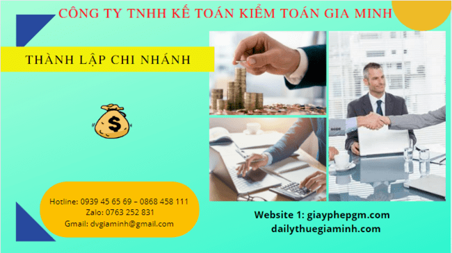 Dịch vụ đăng ký thành lập chi nhánh công ty tại TPHCM 8 Dịch vụ làm thủ tục thành lập chi nhánh công ty tại Tphcm