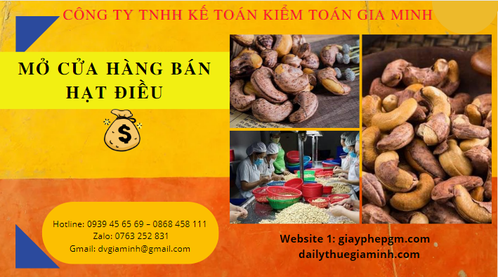 Mở cửa hàng bán hạt điều thành công 100%