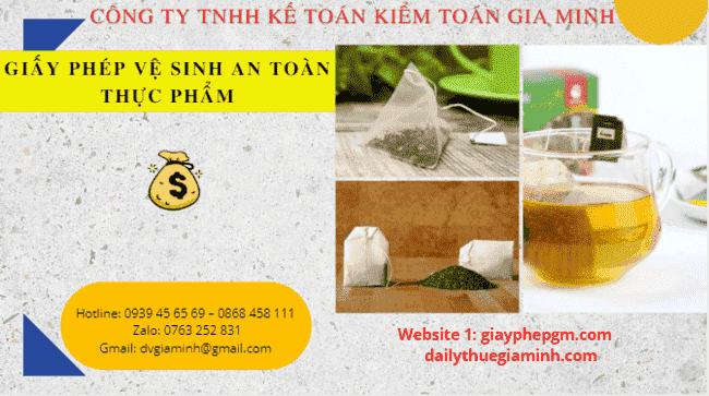 Thủ tục xin giấy phép an toàn thực phẩm trà túi lọc