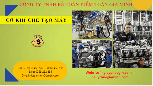 Thủ tục thành lập công ty cơ khí chế tạo máy 8 Công ty cơ khí chế tạo khi thành lập cần những điều kiện gì?
