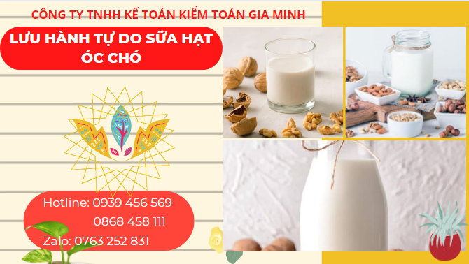 Dịch vụ xin giấy phép lưu hành tự do sữa hạt óc chó 4 Hồ sơ xin CFS sữa hạt óc chó như thế nào