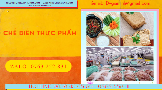 Hướng dẫn thành lập công ty chế biến thực phẩm