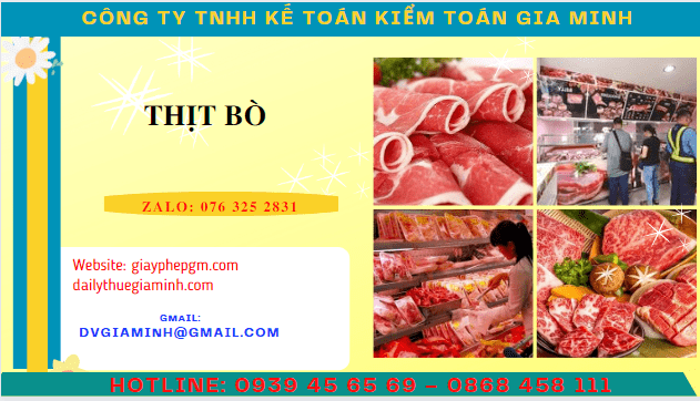 Thủ tục bổ sung ngành nghề kinh doanh thịt bò 7 Đăng ký bổ sung ngành nghề kinh doanh thịt bò