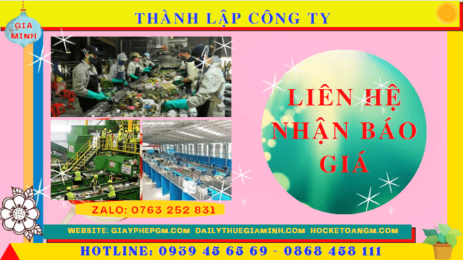 Thành lập công ty xử lý rác thải 5 Chi phí thành lập công ty xử lý chất thải
