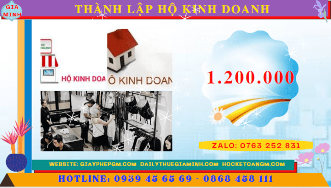 Đăng ký hộ kinh doanh cá thể nhanh hết bao nhiêu tiền