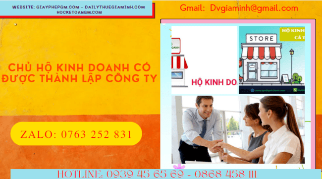 Chủ hộ kinh doanh cá thể có được đăng ký thành lập doanh nghiệp?