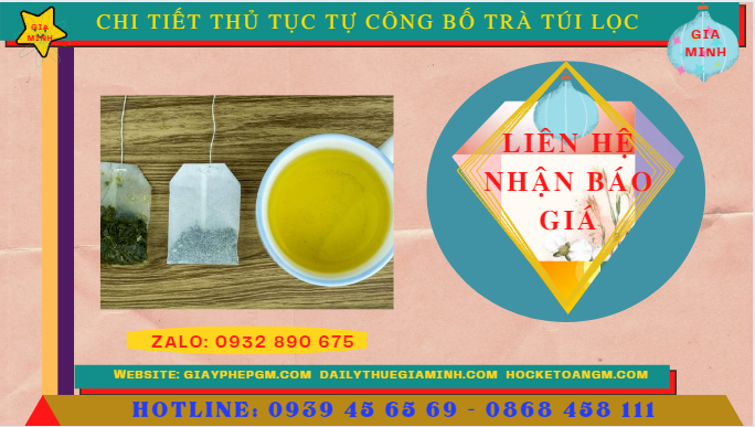 CHI TIẾT THỦ TỤC TỰ CÔNG BỐ TRÀ TÚI LỌC 5 Chi phí công bố trà túi lọc trọn gói rẻ nhất
