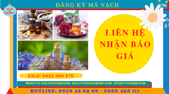 Hướng dẫn đăng ký mã vạch tinh dầu 5 Đăng ký mã số vạch tinh dầu hết bao nhiêu tiền?