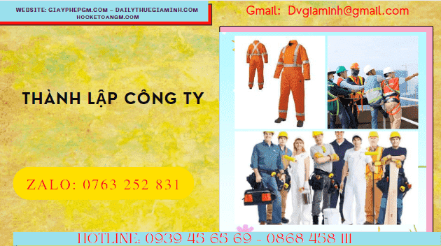 Tư vấn thành lập công ty bảo hộ lao động
