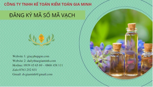 Hướng dẫn đăng ký mã vạch tinh dầu 6 Đăng ký mã số mã vạch cho sản phẩm tinh dầu