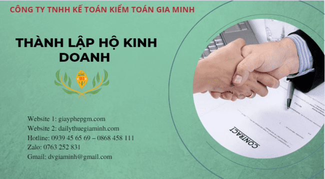 Nhận trọn gói làm giấy phép hộ kinh doanh