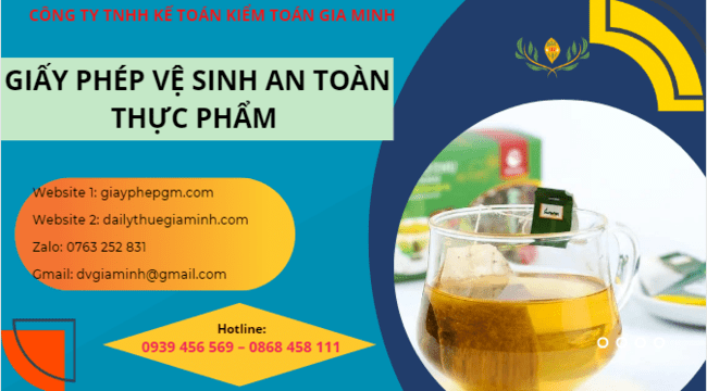 Dịch vụ xin giấy phép an toàn thực phẩm cho cơ sở trà túi lọc