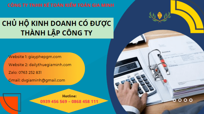 Chủ công ty có được thành lập thêm hộ kinh doanh