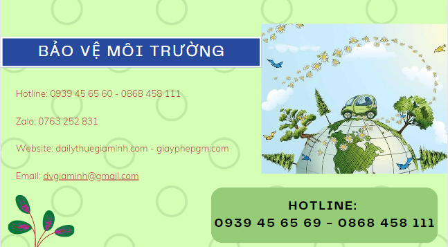 Lập kế hoạch bảo vệ môi trường 6 Thủ tục đăng ký xác nhận kế hoạch bảo vệ môi trường