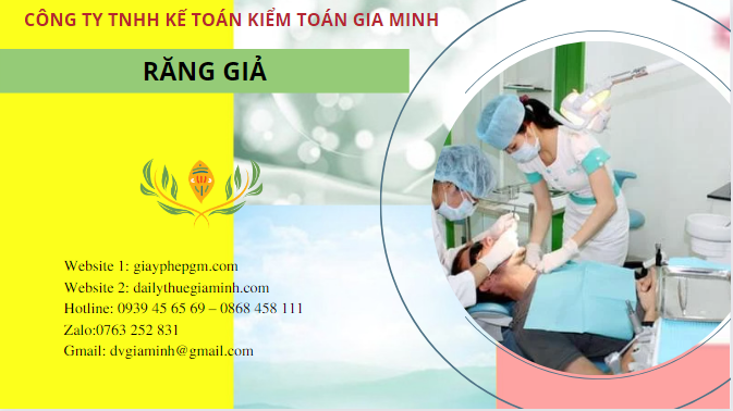Dịch vụ cấp giấy phép làm răng giả 6 Cấp giấy phép hoạt động cơ sở dịch vụ làm răng giả