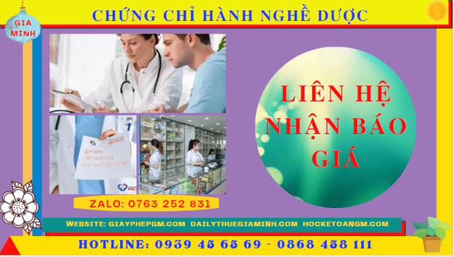 Chi phí cấp chứng chỉ hành nghề dược