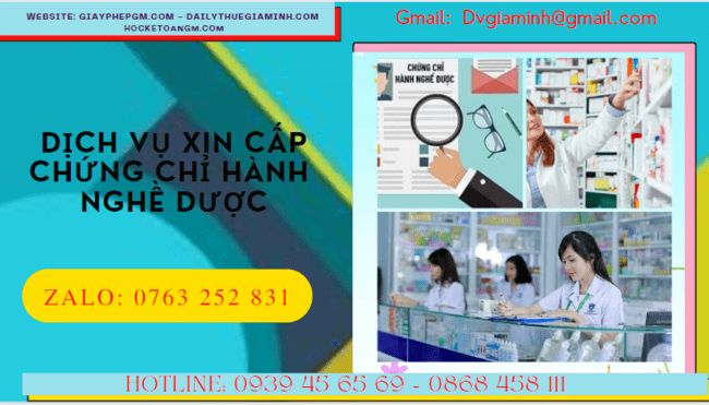Dịch vụ xin chứng chỉ hành nghề y dược tư nhân tại Tphcm