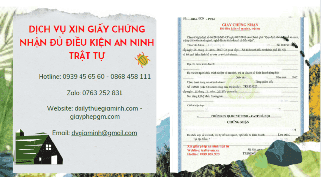 Thủ tục xin cấp giấy chứng nhận an ninh trật tự tại Tiền Giang