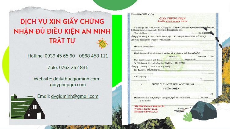 Thủ tục xin cấp giấy chứng nhận an ninh trật tự tại Quảng Bình