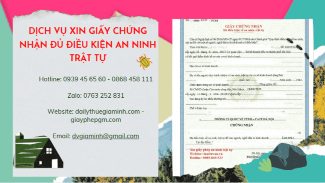 Thủ tục xin cấp giấy chứng nhận an ninh trật tự tại thành phố Đà Nẵng