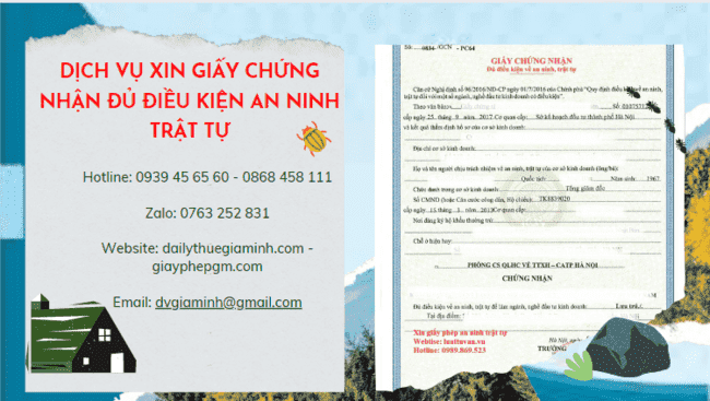 Thủ tục xin cấp giấy chứng nhận an ninh trật tự tại TT Huế
