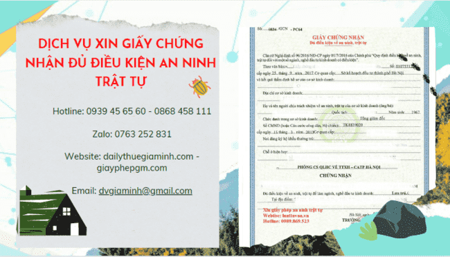 Thủ tục xin cấp giấy chứng nhận an ninh trật tự tại Thành Phố Huế
