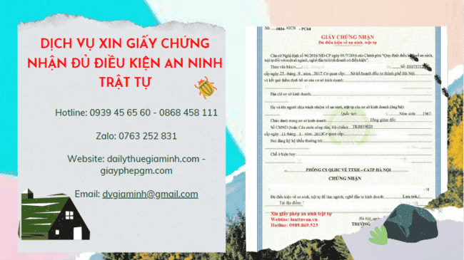 Thủ tục xin cấp giấy chứng nhận an ninh trật tự tại Nha Trang