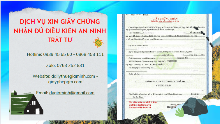 Thủ tục xin cấp giấy chứng nhận an ninh trật tự tại Thành Phố Hưng Yên