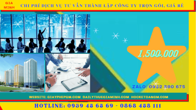 Dịch vụ tư vấn thành lập công ty trọn gói, giá rẻ tại bắc kạn 5 Chi phí thành lập công ty trọn gói bao nhiêu tại Bắc Kạn