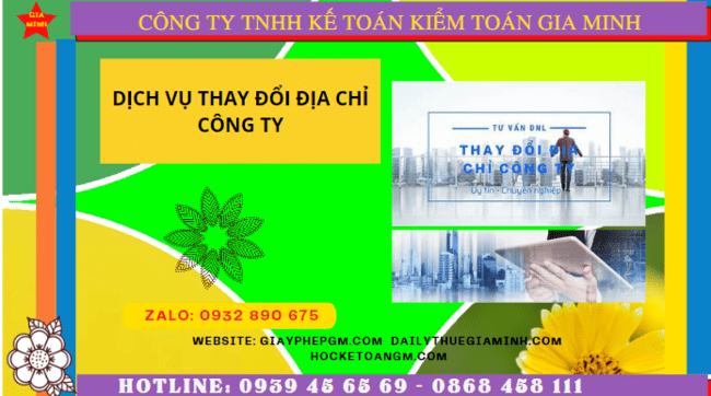 Dịch vụ thay đổi địa chỉ công ty tại đắk nông chỉ 1.200.000 đ 6 Thủ tục chuyển địa điểm kinh doanh thay đổi tên công ty tại Đắk Nông